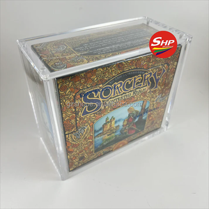 SHP Custom Clear Acrylic Case Display para <span class=keywords><strong>Sorcery</strong></span> TCG Contested Realm Arthurian Legends Booster Box con tapa magnética - Product Image 5