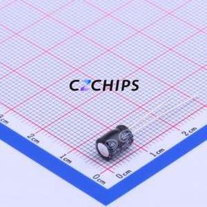Condensador Electrolítico de Aluminio de Orificio Pasante SG-101M1CBK-0507, Componente de Orificio Pasante (THT), D5xL7mm 100uF 20% 16V 2mm - Product Image 1