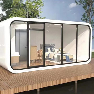 บ้านสำเร็จรูปแบบพับได้20FT 40ft ห้องโดยสารสำหรับโรงเรียนโรงแรมทำแผงแซนวิชห้องโดยสารแอปเปิ้ลสไตล์สตูดิโอ - Product Image 2