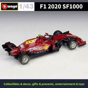 Modèle de voiture télécommandée en métal moulé sous pression 1:43 <span class=keywords><strong>F1</strong></span> 2020, édition commémorative du 1000e Grand Prix de Tuscan, Charles Leclerc, nouveau C8816 - Product Image 3