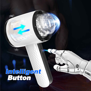 Caliente Original totalmente impermeable pene masaje empuje masturbación masculina 6 modos de empuje vibrador masturbación - Product Image 4