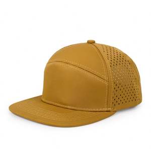 Gorra de Béisbol de Malla de Alta Calidad con Logotipo Personalizado al por Mayor, Estilo Hip Hop, Verano, Ajustada, 6 Paneles, Visera Plana, Deportiva, con Orificios Cortados con Láser y Cierre a Presión - Product Image 3