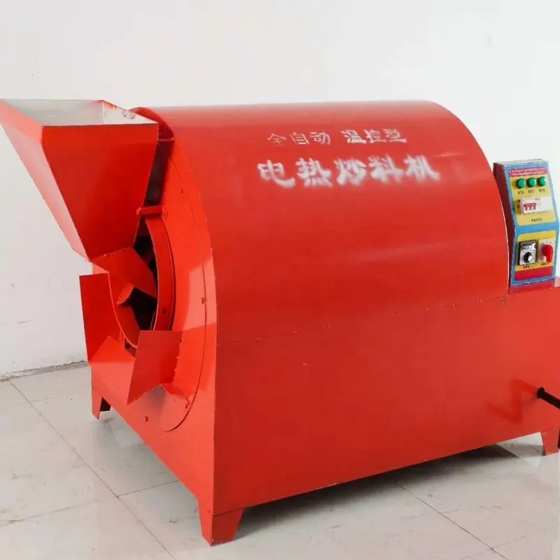 Home Commercial 200Kg per hour Electric gas industrial pistachio peanut roaster nut seed cashew roasting machine for nuts