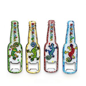 Abridor de Botellas Magnético con Forma de Botella y Logotipo Personalizado, Recuerdo Decorativo para el Hogar, Abridor de Botellas de Cerveza de Metal, Imán para Refrigerador - Product Image 4