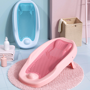 Asiento de Soporte Plegable para Bañera de Bebé con Base Antideslizante, Bañera para Recién Nacidos de 0 a 3 Años con Soporte - Product Image 1