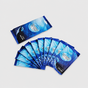Paquete de 10 Toallitas Húmedas para Hombre, Envueltas Individualmente, con <span class=keywords><strong>Agua</strong></span> Pura H2O, Refrescantes, Portátiles, para Viaje, Cuidado Personal Masculino - Product Image 2