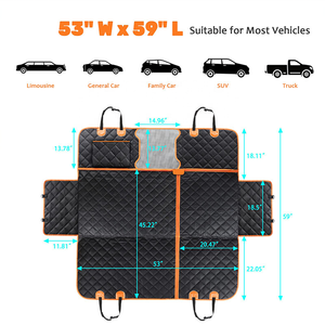 Penutup Kursi Mobil Anjing Lipat Tahan Air Harga Terjangkau Sanan Empat-dalam-Satu Tipe Hammock Anti-selip Produk Hewan Peliharaan Tahan Lama - Product Image 2