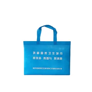 Wholesale Customized PP Carry Gusseted Vest Polypropylene Lamination 70 80 Gsm Non Woven Tote D Cut Nonwoven Shopping Bag