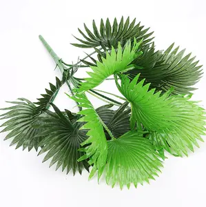 Artificial Plants Green Turtle Leaf Green Palm Leaf Artificial Tropical Leaves