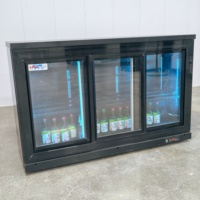 Mini-réfrigérateur de bar pour hôtel, armoire réfrigérée commerciale pour boissons, portes en acier inoxydable 304, contrôle numérique sans givre