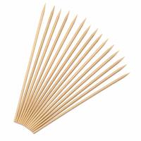 Brochettes en bambou de qualité alimentaire, bâtonnets plats en bambou, vente en gros