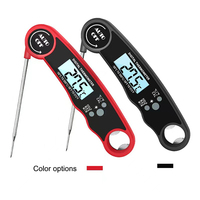 Thermomètre numérique pour barbecue étanche de qualité alimentaire avec écran LCD, sonde à viande en acier inoxydable haute précision