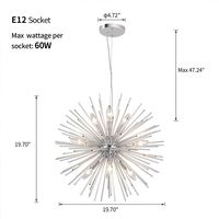 Suspension moderne, design prêt à l'emploi, lampe de plafond suspendue pour dressing et dressing walk-in