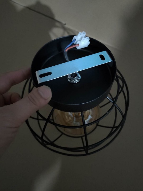 wire lampshade frame round half ball