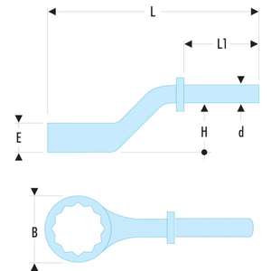 FACOM - 54A.41 Clés à anneau offset ''heavy'' métriques-EAN 3148511106259 WRENCHES RING WRENCHES - Product Image 3