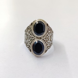 Anillo de Ónice Negro, Anillo de Plata de Ley 925 con Piedra Preciosa, Ónice Negro, Colección Hecha a Mano, Anillos Finos, Joyería de Plata, Precio al por Mayor - Product Image 3