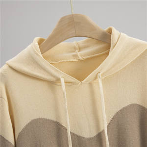 Nuovo Completo da <span class=keywords><strong>Donna</strong></span> Autunno Inverno, Set Due Pezzi Casual alla Moda con Felpa con Cappuccio e Inserti in Rete e <span class=keywords><strong>Pantaloni</strong></span> - Product Image 6