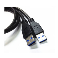 Câble d'extension USB 2.0 double port mâle-femelle avec trous de fixation à vis pour câble de transfert de données de caméra