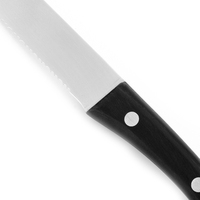 Couteau à steak universel en acier inoxydable, avec manche confortable, de haute qualité