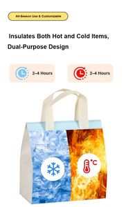 Custom Logo Biodegradable Fabric Thermal Food Cooler <b>Backpack</b> Bag Waterproof Non Woven Insulated Bag Cooler Bags - Product Image 2