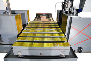 JLH H-1080TEC 33kw Scie à ruban à métal semi-automatique à conversion de fréquence hydraulique HMI Intelligent Mobile Console - Product Image 4