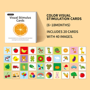 Tarjetas en blanco y negro para bebés de 0 a 3 meses - Educación temprana y estimulación visual, tarjetas de colores para bebés (papel) - Product Image 6