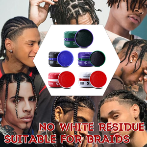 Cire coiffante bio pour cheveux bouclés à l'essence de fruits, parfum rétro, tenue forte, sûre et non irritante pour les tresses - Product Image 5