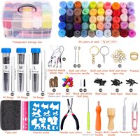 50 couleurs laine feutre outils filature à la main bricolage Art & artisanat fournitures Kit de démarrage pour enfants aiguille feutrage