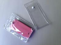 Tous types de sacs en plastique PVC transparent avec bouton pression