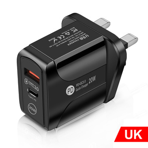 Chargeur <span class=keywords><strong>USB</strong></span> 20W PD Type <span class=keywords><strong>C</strong></span>, US/EU/UK, <span class=keywords><strong>bloc</strong></span> de charge rapide, adaptateur mural, Compatible avec <span class=keywords><strong>iPhone</strong></span> 12 Mini 12 Pro - Product Image 6