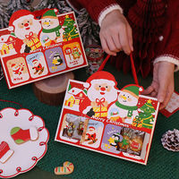 Boîte d'emballage de biscuits personnalisée avec impression personnalisée, boîte aveugle créative, boîte d'emballage de Noël de haute qualité pour chocolat, bonbons