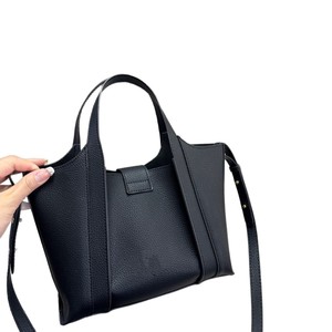 Swallow Handbag Premium Leather Bucket Bag Coffee Brown Lock Clasp Women Everyday Use - Product Image 5