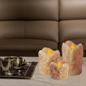 Flameless LED NẾN Pin hoạt động thực sáp nhấp nháy điều khiển từ xa hẹn giờ mộc mạc nguyên thủy cổ điển nến - Product Image 2