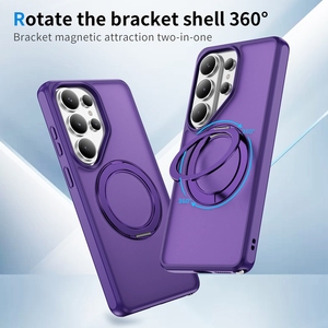 Coque de téléphone magnétique avec support de charge sans fil et anneau en fer 360° Macaron pour Samsung <span class=keywords><strong>Galaxy</strong></span> S26 Ultra S25 Plus - Product Image 4