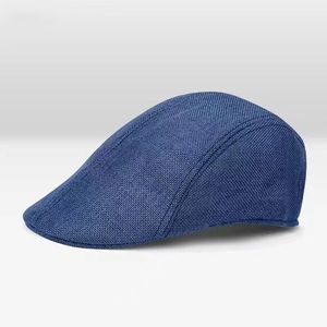 Casquette pour homme en laine bleu royal respirante, décontractée, pour l'hiver - Product Image 1