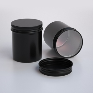 Aluminum Tin Cans with Lids Metal Food Grade Packaging Container Aluminum Jars for Cookie Tea <b>Coffee</b> Candle 250ml 250g 8oz - Product Image 4