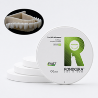 Bloc de zircone céramique à frittage rapide avancé Rondcera Pro-ML, idéal pour couronnes, bridges et arches complètes – Vente chaude, directement de l'usine.