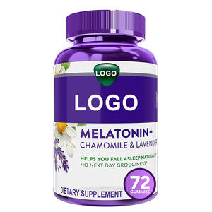 Fabricante Profesional de Marca Privada OEM ODM, Gomitas Veganas de Melatonina Personalizadas para Adultos, Suplementos para Dormir Rápido y Profundamente - Product Image 1