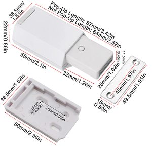 Heavy Duty Push to Open <b>Cabinet</b> Hardware Magnetic Push Latch <b>Lock</b> for Hidden Door Touch Latches and Catch Magnet Push - Product Image 4
