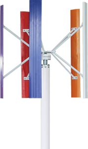 Aerogenerador de Techo Luvorb Rooftop Small Wind de 2KW, Tipo H, Eje Vertical, PMG, para Sistema de Generación de Energía Doméstica, 3000W, Aluminio de Alta Resistencia - Product Image 1