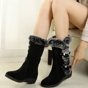 Bottines d'hiver classiques pour femmes, <span class=keywords><strong>chaussures</strong></span> pour femmes, bottes fourrées chaudes pour l'extérieur, bottes tendance pour femmes - Product Image 4