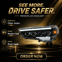 Pour Toyota, mise à niveau des phares avant LED, ensembles de phares adaptés à la Toyota 4Runner 2014-2020