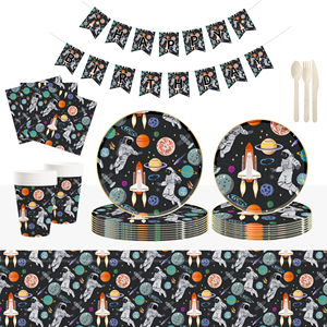 DAMAI - Artículos para Fiestas de Astronautas, Decoraciones para Fiestas con Temática Espacial, Platos de Astronauta, Servilletas, Artículos de Regalo para Fiestas de Cumpleaños de Bebés - Product Image 3