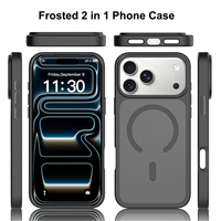 Coque de téléphone magnétique puissante de haute qualité pour iPhone 17 Pro Max, étui mobile mat dépoli avec impression UV, coque personnalisable avec logo imprimé