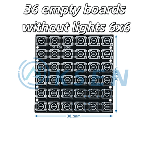 AI-KSEN 4/16/25/64/100/256บิต WS2812 5050/2020 RGB LED ที่มีไฟไดรเวอร์สีเต็มรูปแบบในตัว - Product Image 4