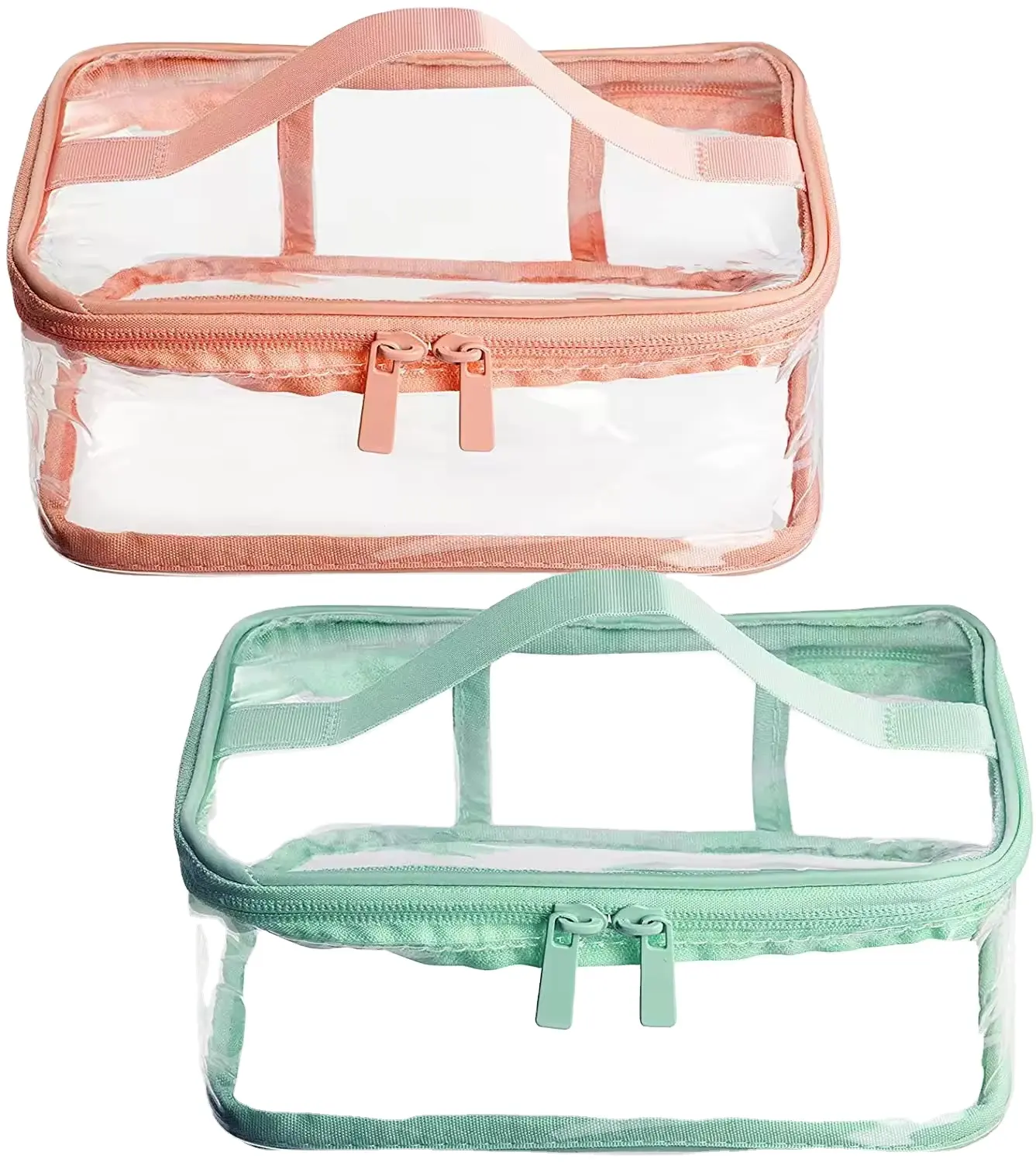 stadium approved clear crossbody bag cosmetic bag with logo printed pvc bag tote