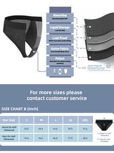 Culottes menstruelles 4 couches pour femmes, protection post-partum, sous-vêtements pour incontinence, culottes taille moyenne pour les règles - Product Image 6