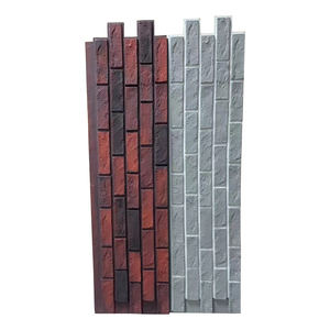 <span class=keywords><strong>Mur</strong></span> de pierre artificielle en polyuréthane <span class=keywords><strong>pour</strong></span> l'extérieur Tuile de brique de <span class=keywords><strong>parement</strong></span> flexible mince Faux brique Pu Décoration 3d Panneau de pierre Pu - Product Image 2
