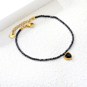 Sweet Heart <b>Beaded</b> <b>Bracelet</b> With Zircon Pendant Women's Jewelry Gift Fashion Accessory - Product Image 2