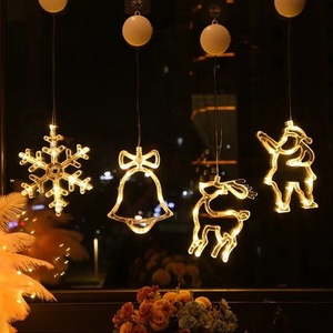 Nouveau Noël LED Étoile Lustre Suspendu Lumière pour Neige Elk Fenêtre Chambre Décoration Fond Lumière 3 Pcs/Set - Product Image 3